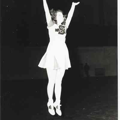 Cheerleader, Union High School, Springfield, 1940s