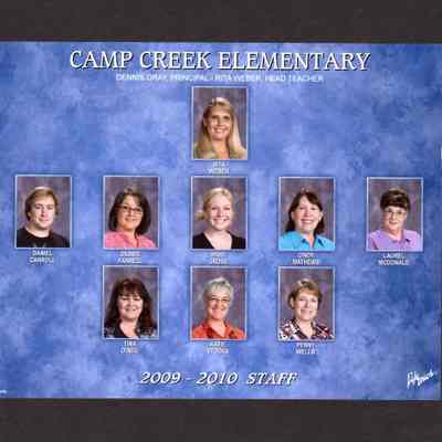 Photograph, Camp Creek Elementary, Staff, 2009-2010.