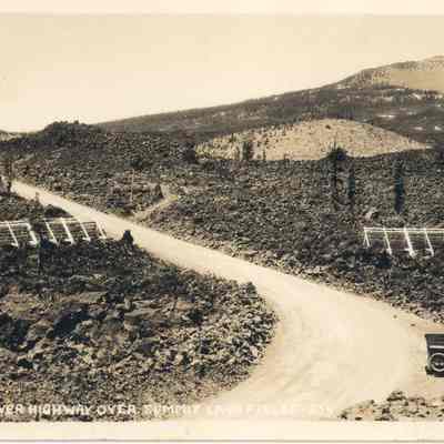 Photograph of the McKenzie River Highway through the Lava Fields