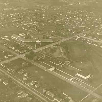 Aerial Photograph of Springfield's Third High School, Date Unknown