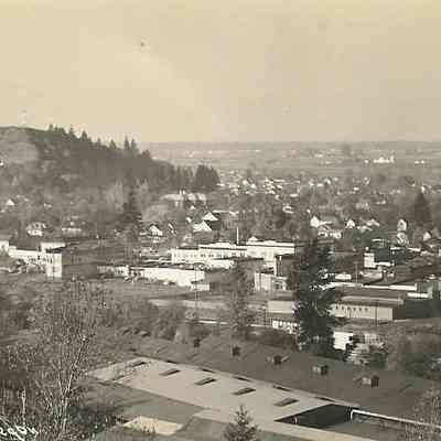 Photograph of Springfield Overview, Springfield, Oregon, 1950.