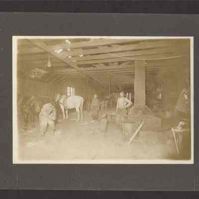 Photograph of Thompson & Richardson Blacksmith Shop, Undated