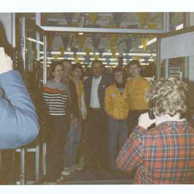 Photograph of the business opening of Napa Auto Parts, Springfield, circa 1980-1990