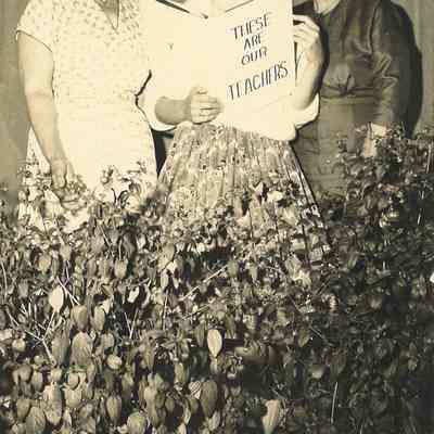 Photograph of a High School Girl and Two Teachers, Date Unknown