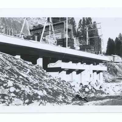 Photograph of the construction of a reservoir, Oregon, undated