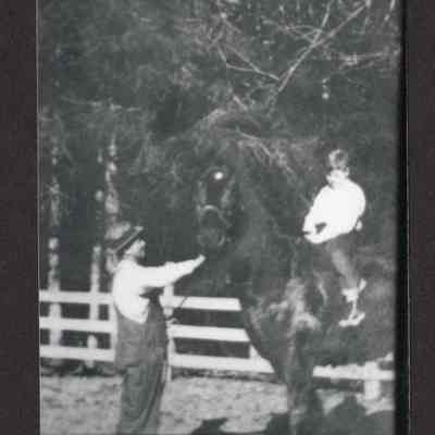 Photograph of Clarence and Roy Belknap, 1937