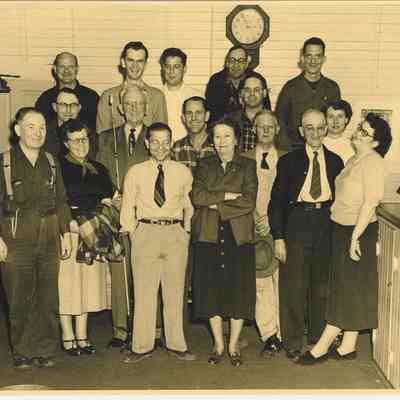 Photograph of Employees,Sprfld. Depot, Early 1950's