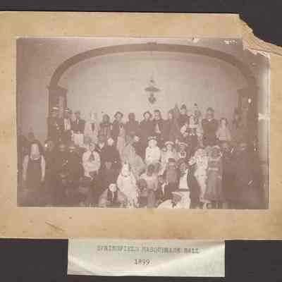 Photograph of Springfield Masquerade Ball, 1899.