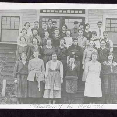 Photograph of Thurston High School, Thurston, Oregon, 1920-1921