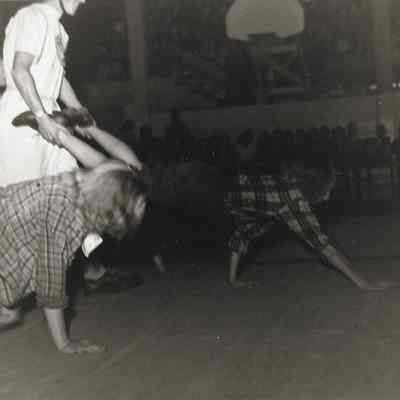 Photograph of Springfield High school class of 1953 Initiation, Springfield, Oregon, circa 1948-1953