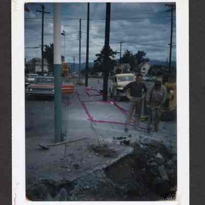 Photograph of Pioneer Parkway Construction, undated