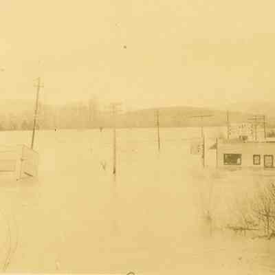 Photograph of Mammy's Cabin During the Flood, Glenwood, OR, 1927