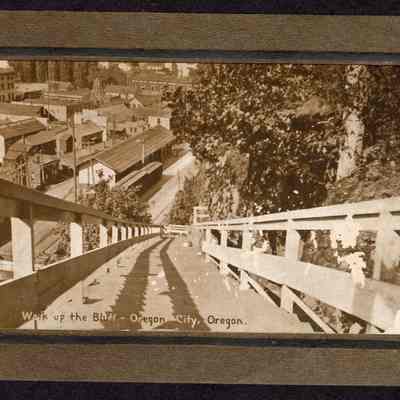 Photograph of "Walk up the Bluff," Oregon City, Oregon, Undated