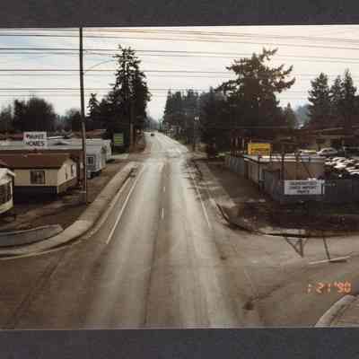 Photograph of McVay Hwy from Railroad Trestle, 1990