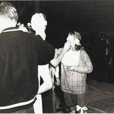 Photograph of Springfield High School class initiation, class of 1953, Springfield, Oregon, circa 1948-1953