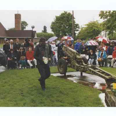 Photograph of an American Legion event, Springfield, 1998