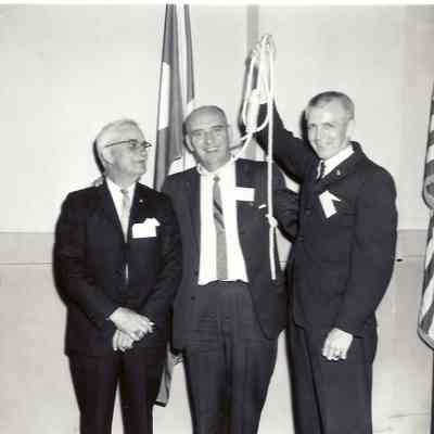 Photograph of Washington Ritual Judges Bos Adkison, B.J. Rogers, and Fred Terry.