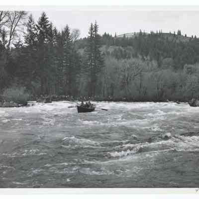 Photograph of the 'White Water Parade', McKenzie River, Oregon, circa 1969