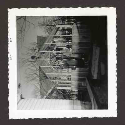 Photograph of a greenhouse, Springfield, Oregon, 1957