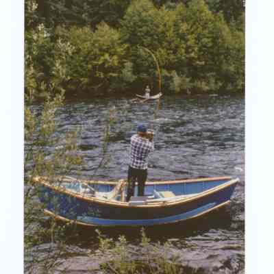 Photograph of fishing on the McKenzie River, Oregon, circa 1990