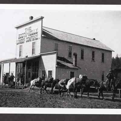Photograph of Booth-Kelly Lumber Co. building, Saginaw, Oregon