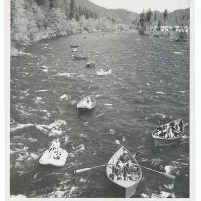 Photograph of McKenzie White Water River Boat Parade, Oregon, circa 1969