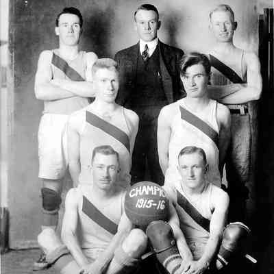 Photograph of Springfield High Basketball Team, 1915-1916