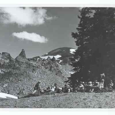 Photograph of a group of hikers Oregon, undated