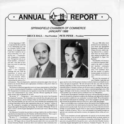 Annual Report, Springfield Chamber of Commerce, 1988