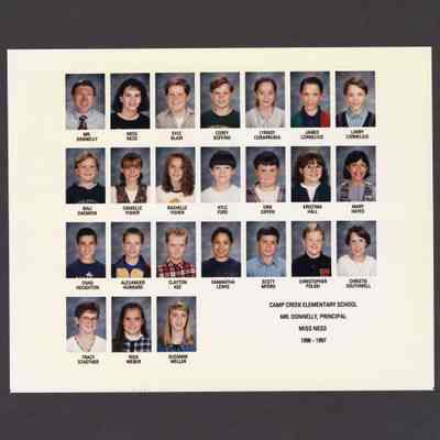 Photograph, Camp Creek Elementary, 1996-1997.