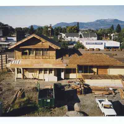 Photograph of the Springfield Depot and area, circa 1990