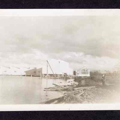 Photograph of Unknown Lumber Mill and Log Pond, undated