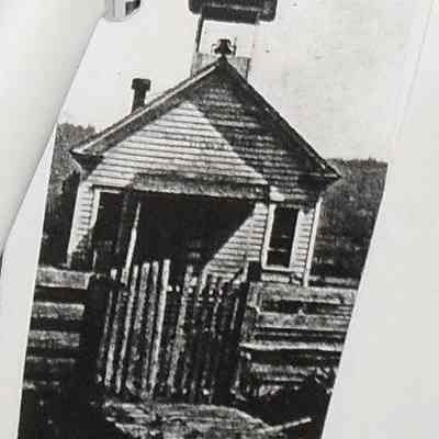 Photograph of Warner School, Fall Creek, Oregon, circa 1905-1915