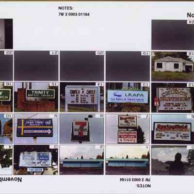 Photo index, Photographs of streets, buildings and signs, Springfield, Oregon, 1998