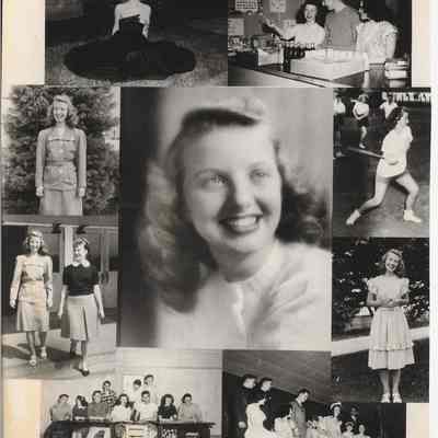 Photograph of students from Springfield High School in a composite, Springfield, Oregon, 1946-1947