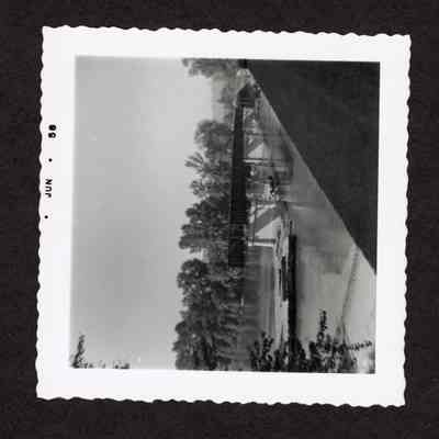 Photograph of the Building of the Springfield Bridge, Springfield, Oregon, 1958