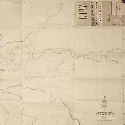 Map of Metropolitan Eugene and Springfield, 1971
