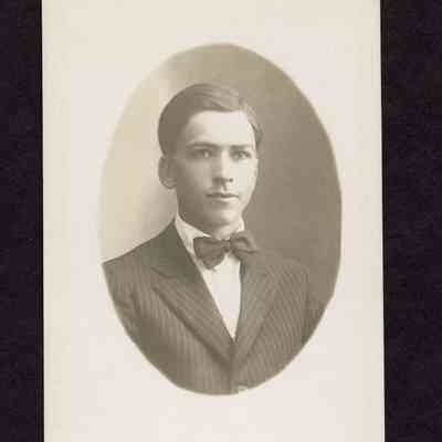 Photograph on postcard of Walter Ingram