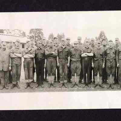 Photograph of the Staff at Horse Shores School, Camp Lewis, Washington, 1918