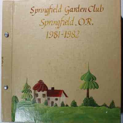 Scrapbook from the Springfield Garden Club, 1981-1982