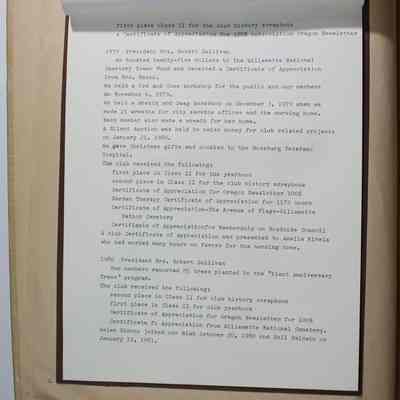 Page 4 History of Springfield Garden Club (page 7)