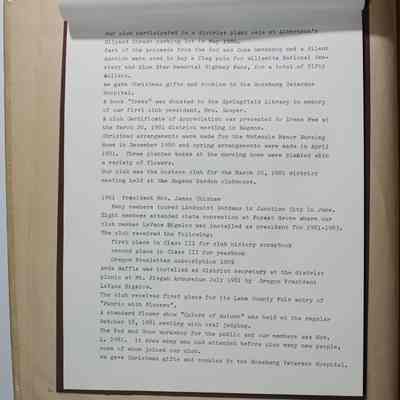 Page 4 History of Springfield Garden Club (page 8)