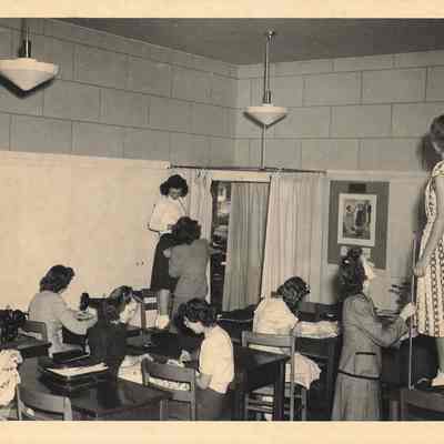 Photograph, Home Economics Class, Springfield High School, 1940s.