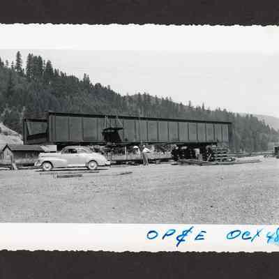 Photograph of OP&E bridge foundation