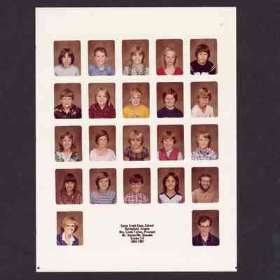 Photograph, Camp Creek Elementary, Grades 3 and 4, 1980-1981.
