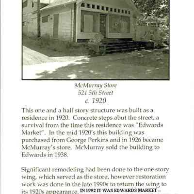 Photograph of McMurray Store, Springfield, circa 1920