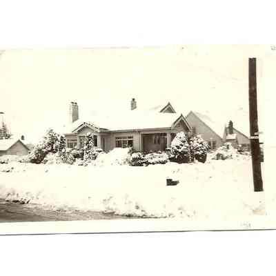Photograph of a House covered in Snow, Washburne, Oregon, Undated