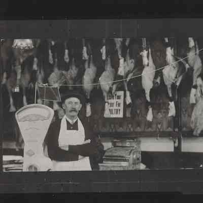 Photograph of C.E. Swarts in Shop, 1912