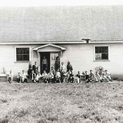 Photograph, Shop Building and Class, Springfield High School, 1940s.