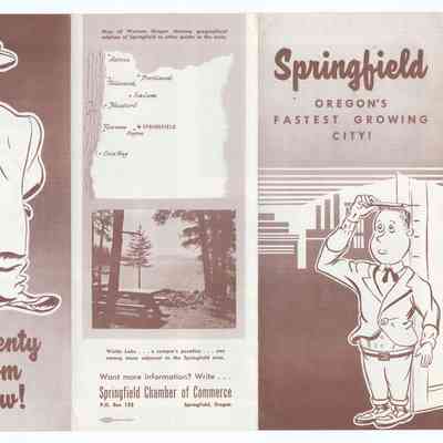 Informational brochure about Springfield, circa 1960